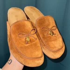 Tory Burch Suede Clogs